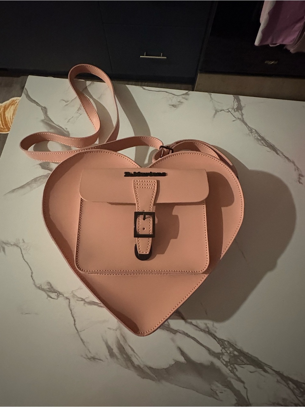 Dr. Martens Pink Heart Shaped Convertible Backpack/Purse